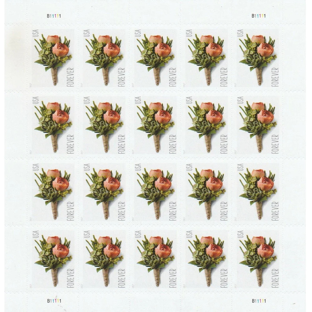 Celebration Boutonniere Forever Postage Stamps