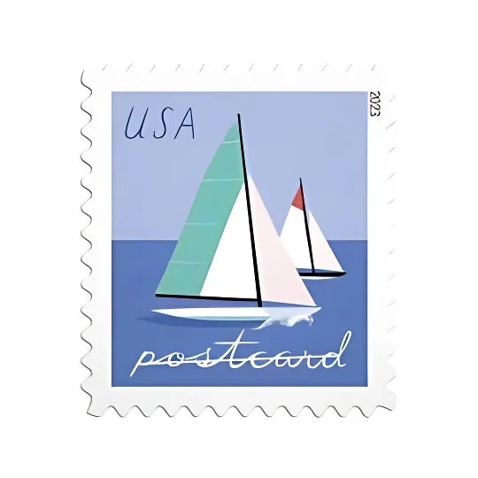 2023 Sailboats Forever Postcard Stamps