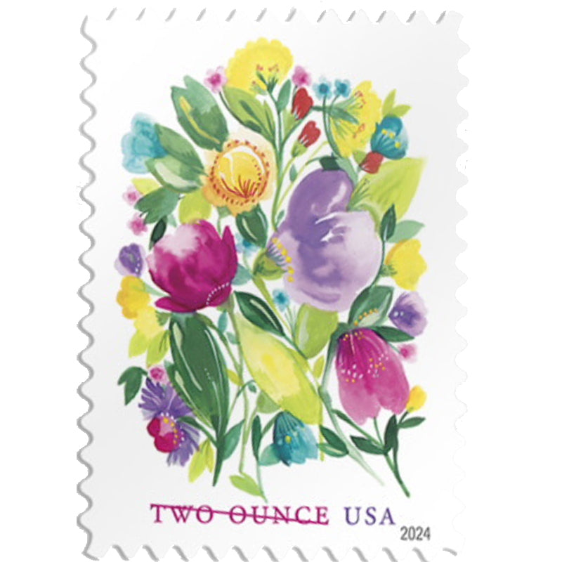 Wedding Blooms Two Ounce Forever First Class Postage Stamps