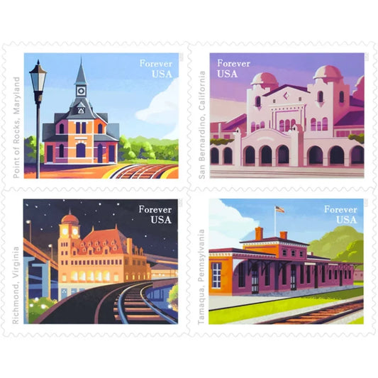 Railroad Stations Forever Stamps