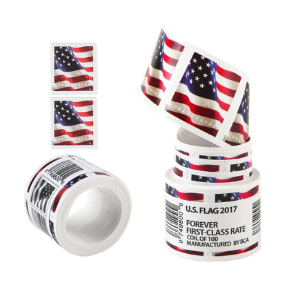 Highly Recommended: $149 for 10 Rolls(1000pcs) – 2017/2018/2019/2022 Flag