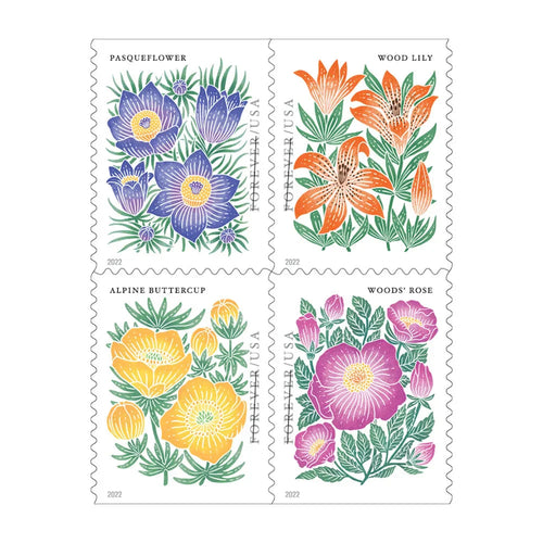 Mountain Flora Forever First Class Postage Stamps