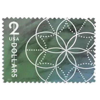 2022 $2 Floral Geometry Forever First Class Postage Stamp