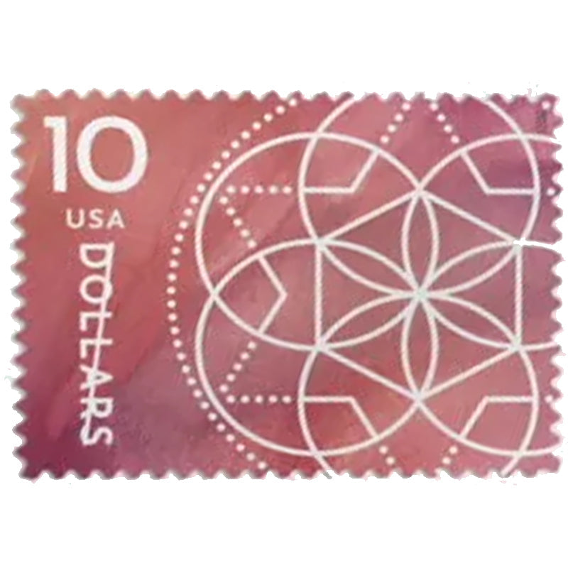 2023 $10 Floral Geometry Forever First Class Postage Stamp