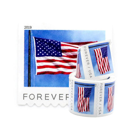 Limited Time Deal: $89.99 for 5 Rolls(500 Forever Stamps) – 2017/2018/2019/2022 Flag