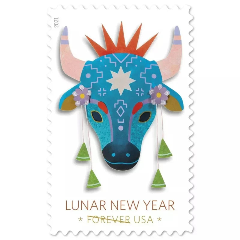 Year of the Ox Stamp Celebrates Lunar New Year Forever First Class Postage Stamps