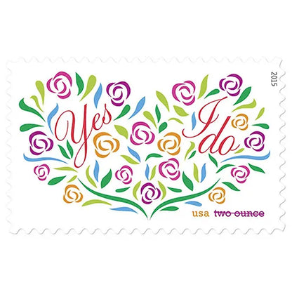“Yes, I Do” 2015 Two-Ounce Forever Wedding Stamps