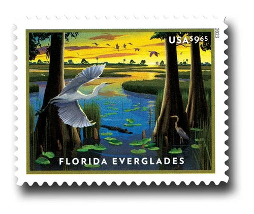 2023 Current Face Value Florida Everglades Priority Mail Postage Stamps