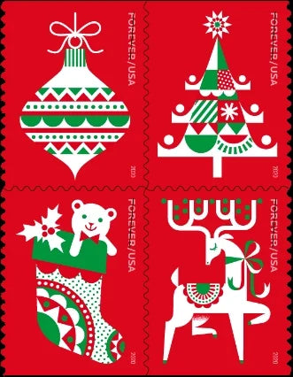 Holiday Delights Forever First Class Postage Stamps