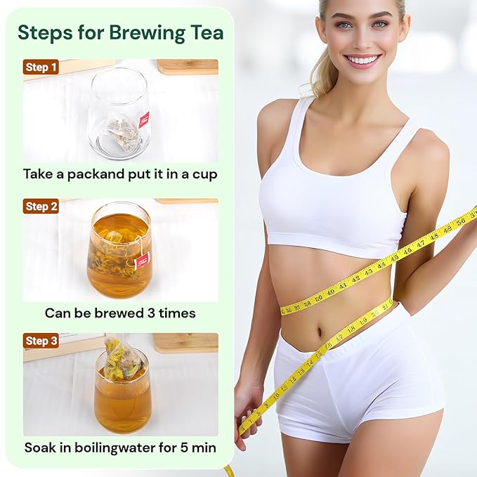 Winter Melon Lotus Leaf Tea | Traditional 8-Herb Blend | Caffeine-Free & Natural (30 Bags)