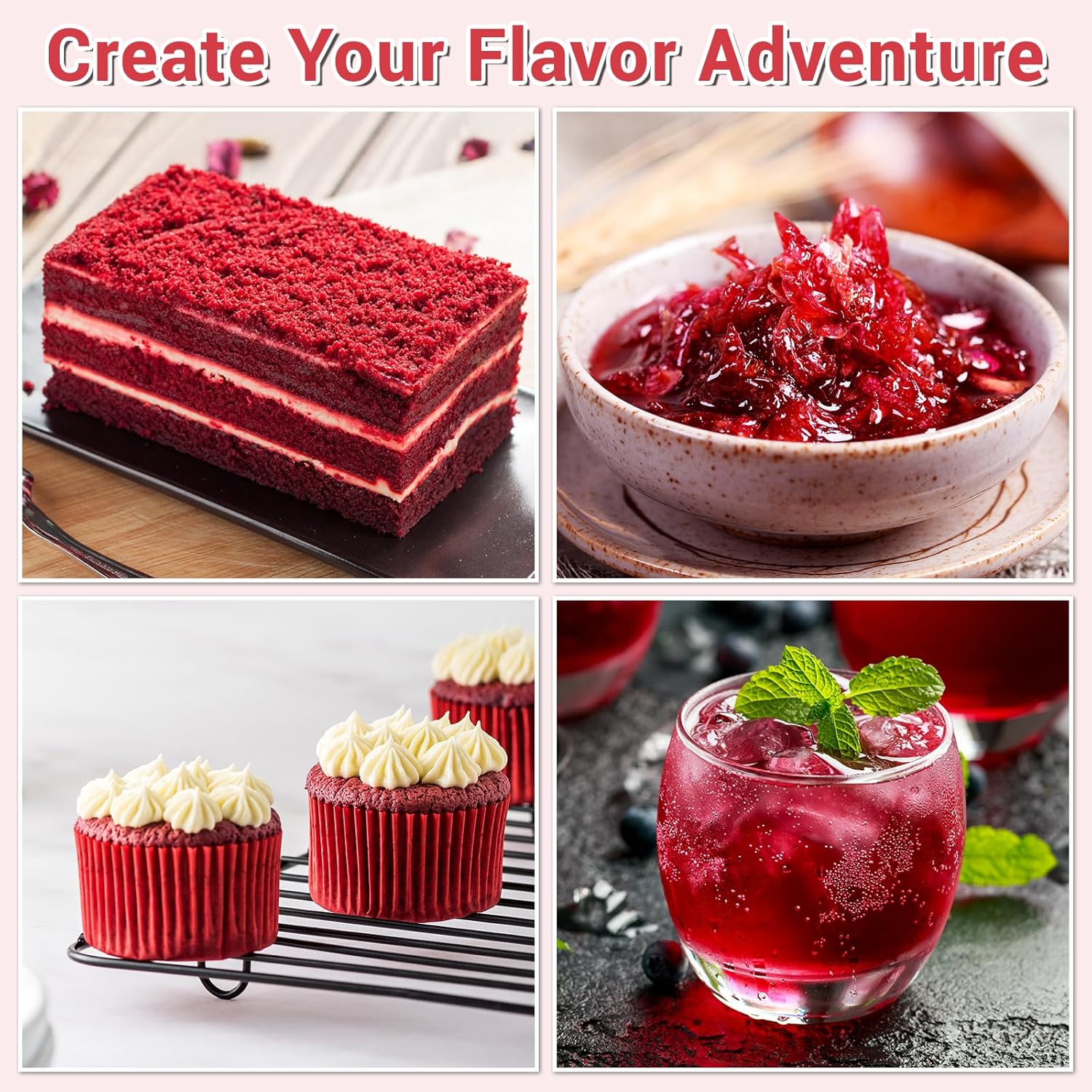 Hibiscus Tea Bags, 100% Natural Hibiscus Flowers Herbal Tea Supports Heart Health, Boosts Immune，Caffeine Free, Non-GMO, No Sugar (1 Pack/50 Bags)