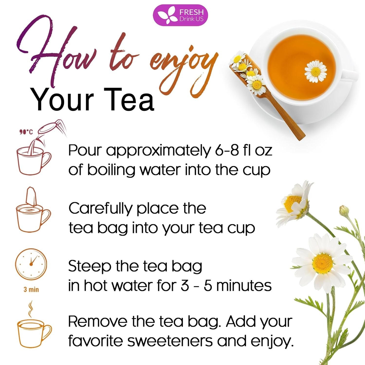 Premium 60 Chamomile Lavender Tea Bags, Calming Herbal Blend Strong Support for Relaxation & Better Sleep | Naturally Caffeine-Free Bedtime Tea with Soothing Floral Aroma, 100% Natural, Hand-made No Sugar/ Caffeine/ Gluten, Vegan